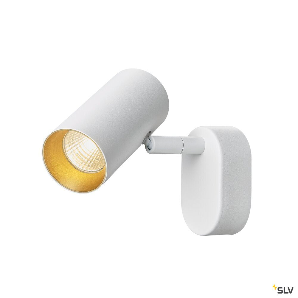 SLV NOBLO®, wall and ceiling-mounted light, single, round, 2000-3000 K, 8 W, dim-to-warm, PHASE, 36°, white 1008703