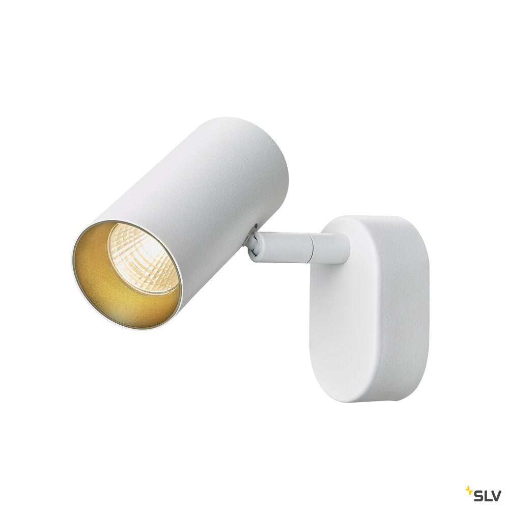 SLV NOBLO®, wall and ceiling-mounted light, single, round, 2000-3000 K, 8 W, dim-to-warm, PHASE, 36°, white 1008703