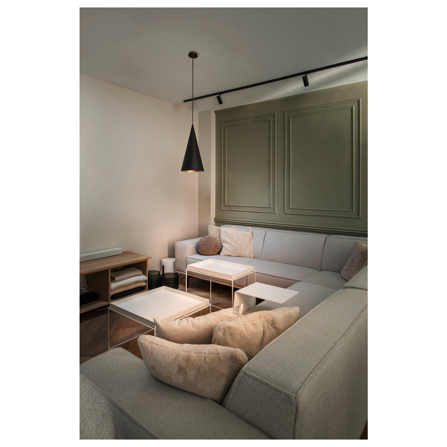 SLV MAGICO 20, pendant light, E27, pendant length 180 cm, 1x max. 10 W, matt black / gold 1008502