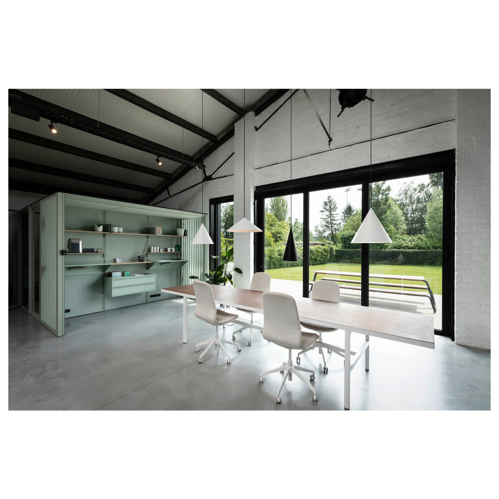 SLV MAGICO 55, pendant light, E27, pendant length 180 cm, 1x max. 10 W, matt white 1008506
