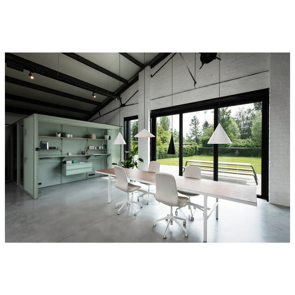 SLV MAGICO 55, pendant light, E27, pendant length 180 cm, 1x max. 10 W, matt white 1008506
