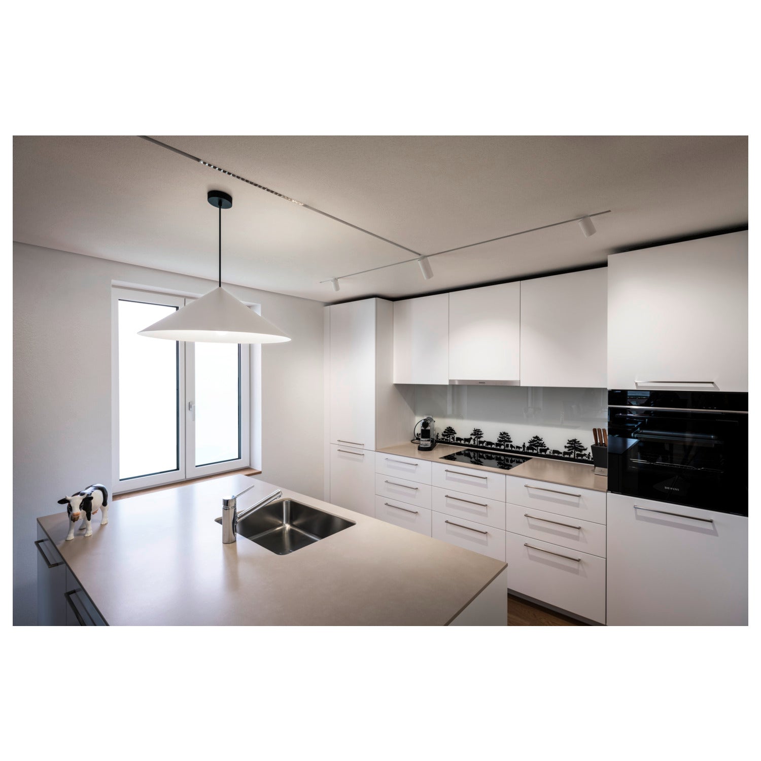 SLV MAGICO 55, pendant light, E27, pendant length 180 cm, 1x max. 10 W, matt white 1008506
