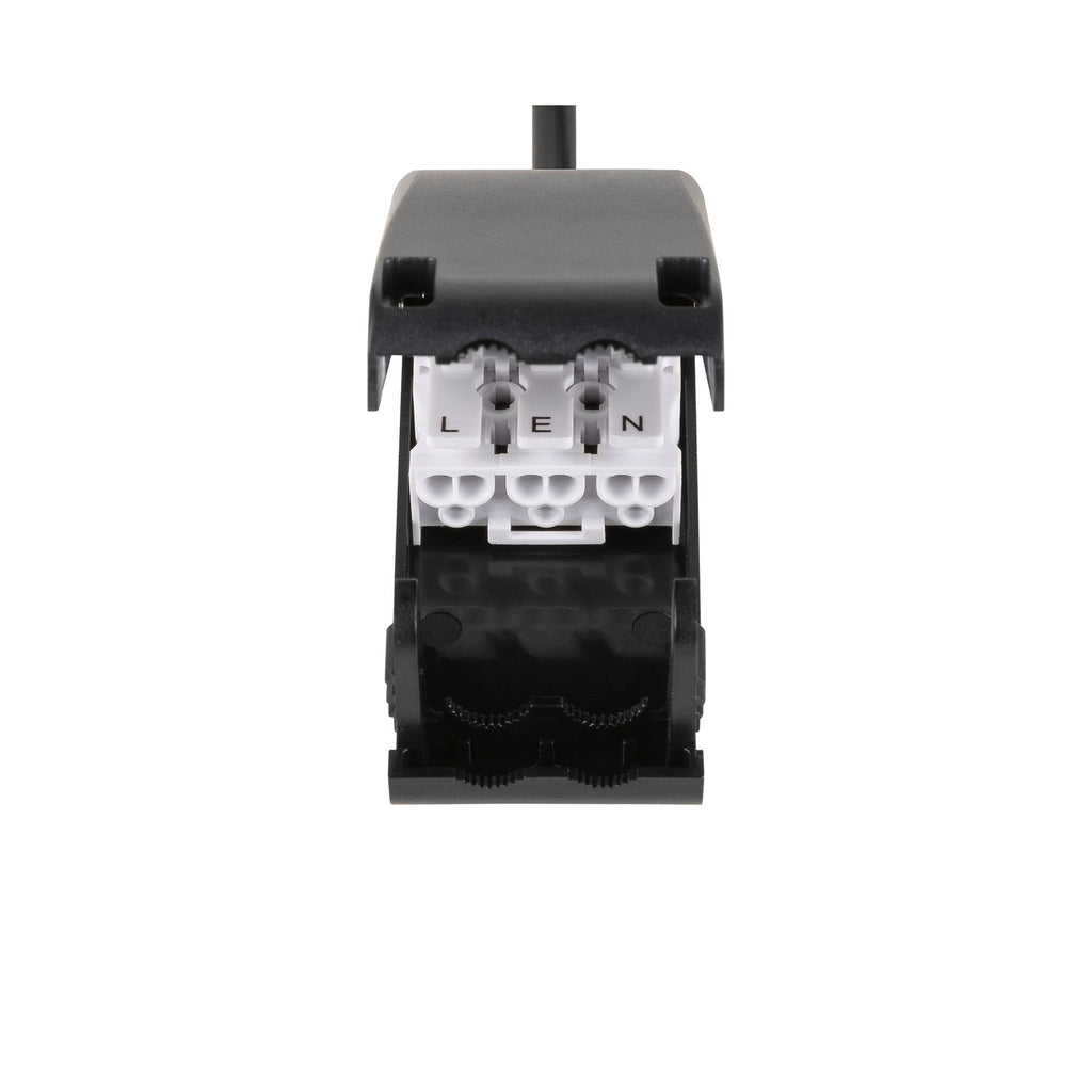 SLV NEW TRIA® 155, recessed ceiling light, square, 3000 K, two-lamp, PHASE, 38°, black 1008514