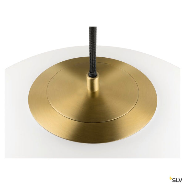 SLV SUN 40 PD, E27, Pendant light, Pendant length 400 cm, Round, Gold 1008533