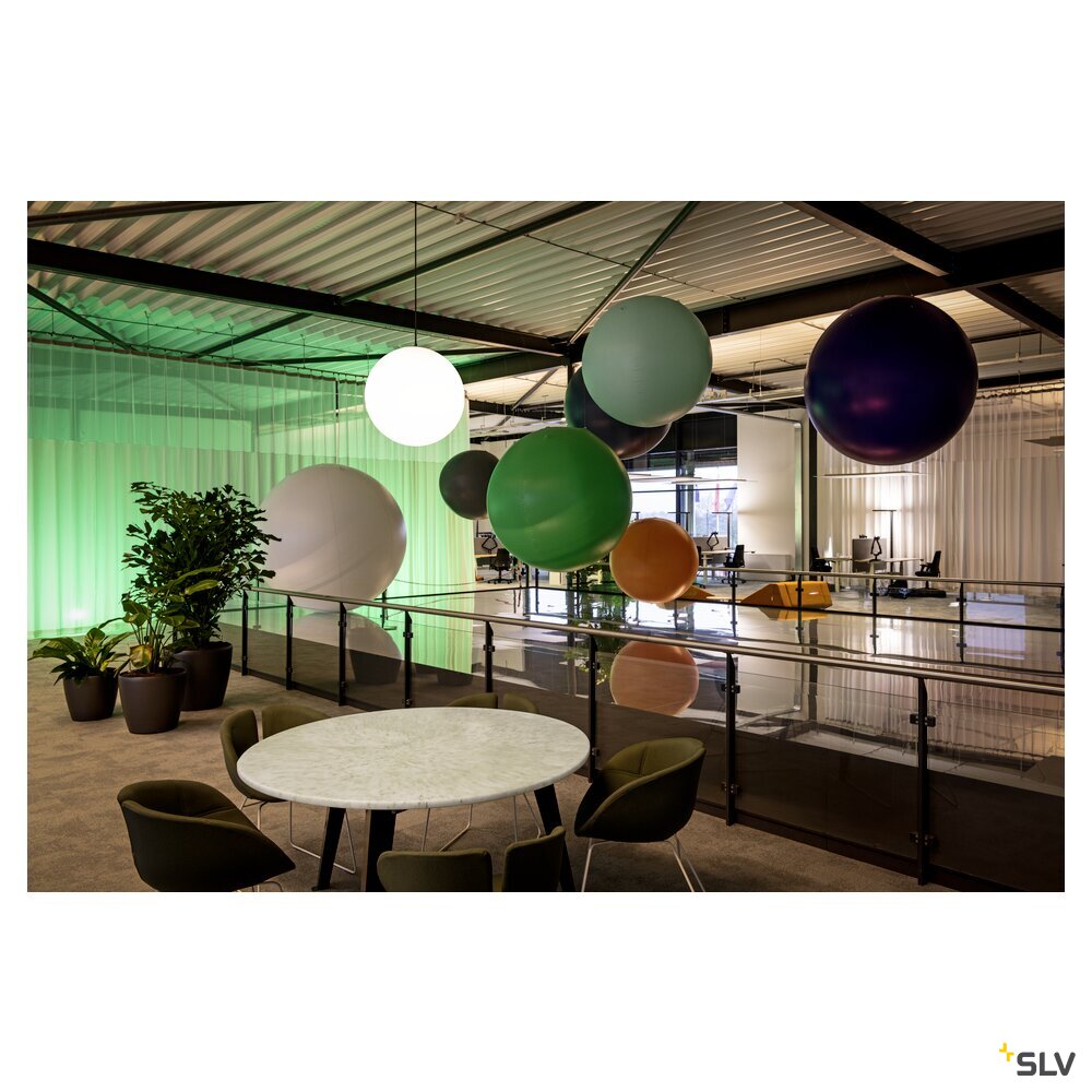 SLV SUN 40 PD, E27, Pendant light, Pendant length 400 cm, Round, Black 1008534
