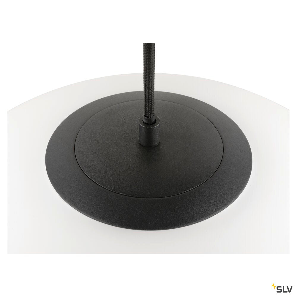 SLV SUN 40 PD, E27, Pendant light, Pendant length 400 cm, Round, Black 1008534