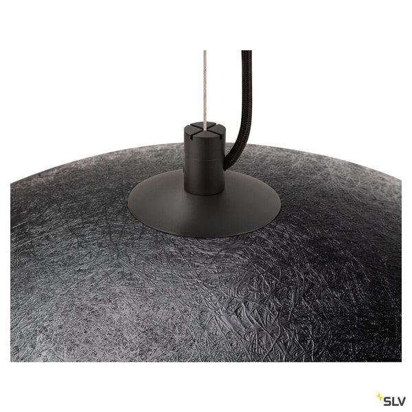 SLV FORCHINI 70, pendant light, E27, pendant length 150 cm, 1x max. 40 W, matt black / matt gold 1008538