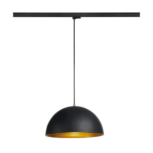 FORCHINI 1008541 M 40CM TRACK, 3~ pendant light, E27, pendant matt black / matt gold