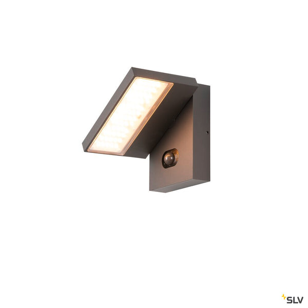 SLV ABRIDOR, wall-mounted light, HYBRID, 2200/2700 K, max. 6.8 W, matt anthracite 1008542