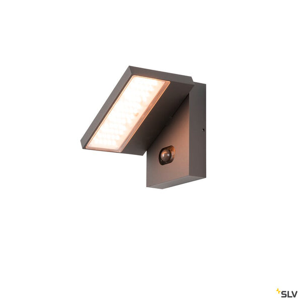 SLV ABRIDOR, wall-mounted light, HYBRID, 2200/2700 K, max. 6.8 W, matt anthracite 1008542
