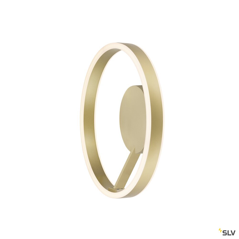 SLV ONE, wall and ceiling-mounted light, round, 2700/3000 K, 14 W, PHASE, 130°, brass 1008545