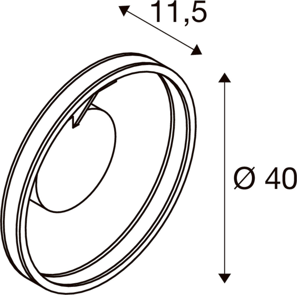 SLV ONE, wall and ceiling-mounted light, round, 2700/3000 K, 14 W, PHASE, 130°, brass 1008545