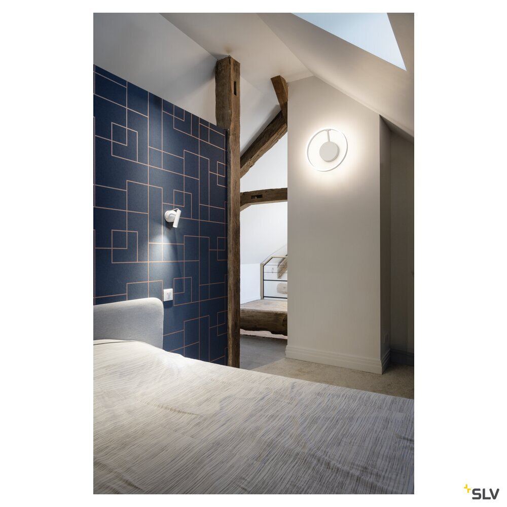 SLV ONE, wall and ceiling-mounted light, round, 2700/3000 K, 14 W, PHASE, 130°, white 1008546