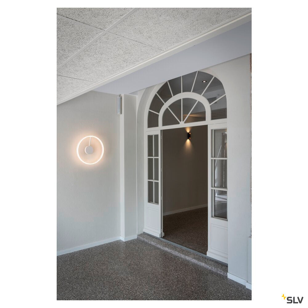SLV ONE, wall and ceiling-mounted light, round, 2700/3000 K, 14 W, PHASE, 130°, white 1008546