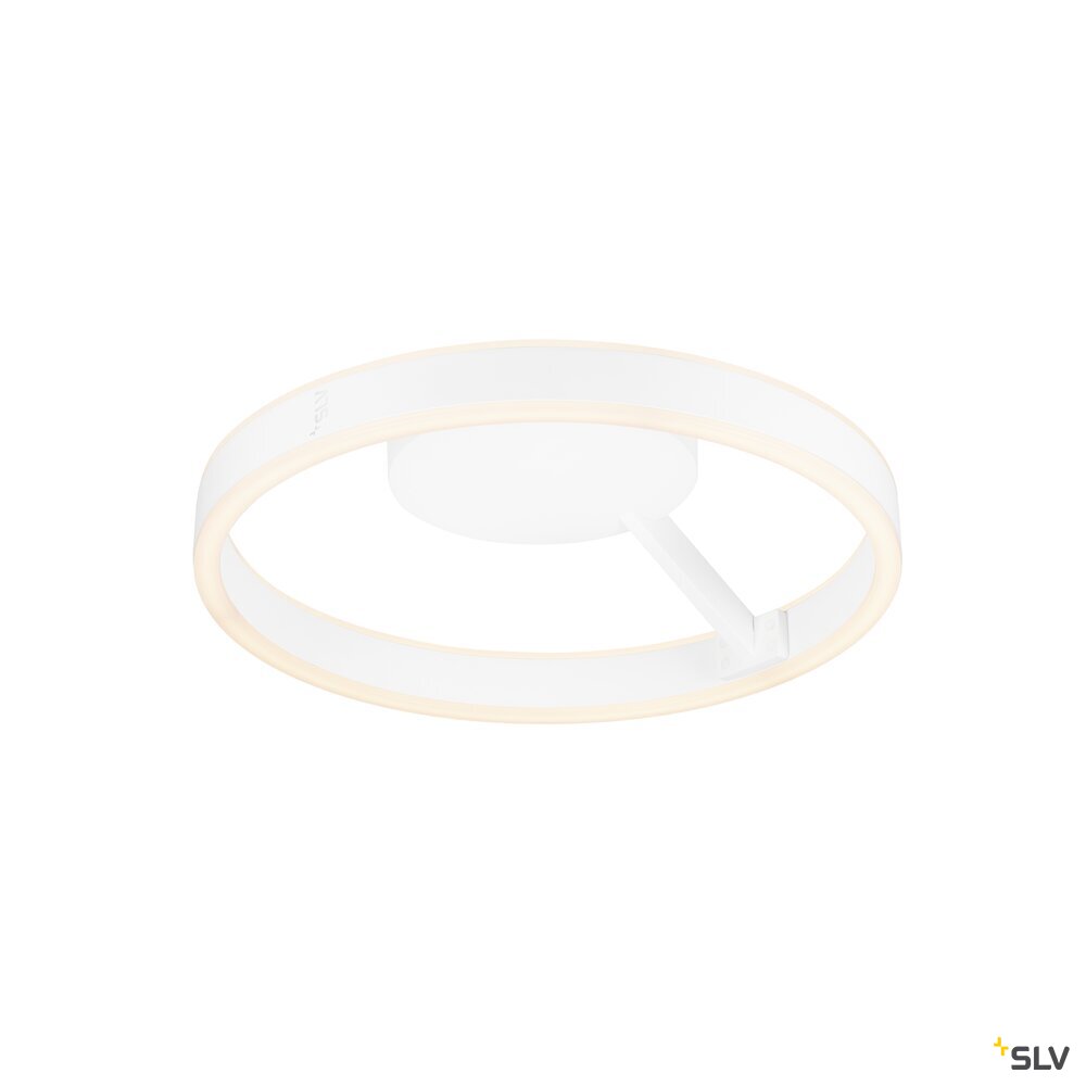 SLV ONE, wall and ceiling-mounted light, round, 2700/3000 K, 14 W, PHASE, 130°, white 1008546