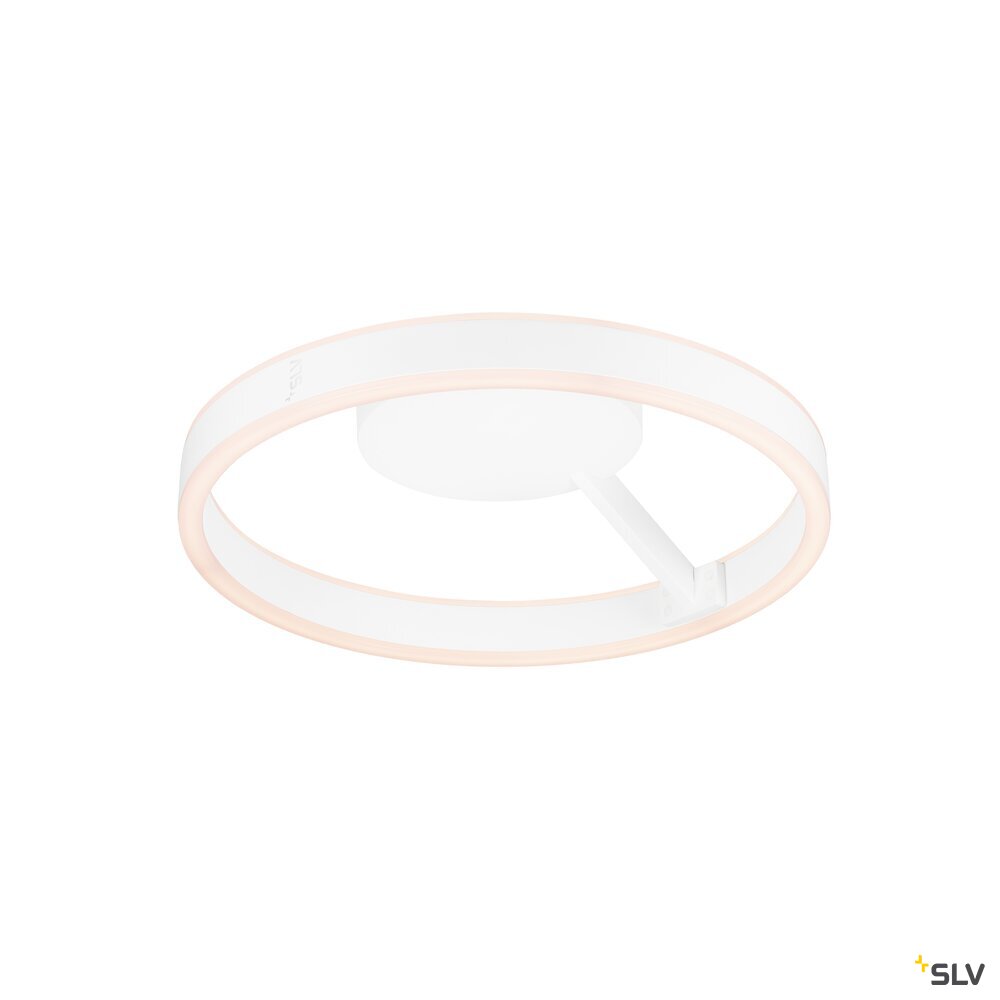 SLV ONE, wall and ceiling-mounted light, round, 2700/3000 K, 14 W, PHASE, 130°, white 1008546