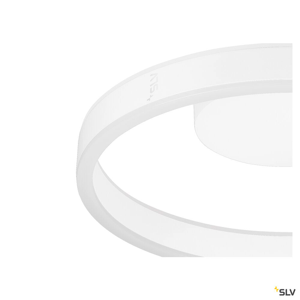 SLV ONE, wall and ceiling-mounted light, round, 2700/3000 K, 14 W, PHASE, 130°, white 1008546
