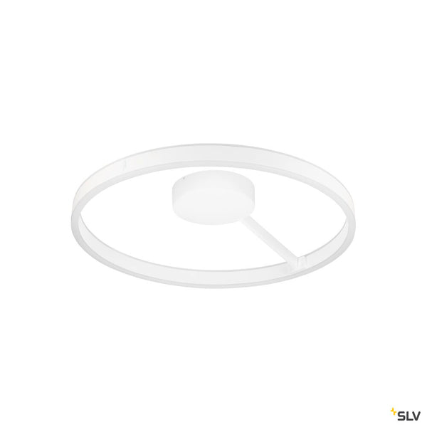 SLV ONE, wall and ceiling-mounted light, round, 2700/3000 K, 23 W, PHASE, 130°, white 1008549