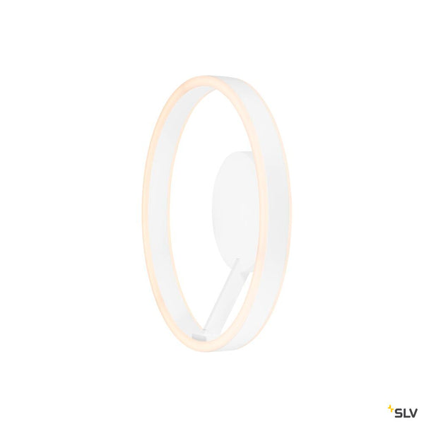 SLV ONE, wall and ceiling-mounted light, round, 2700/3000 K, 14 W, DALI, touch, 130°, white 1008552