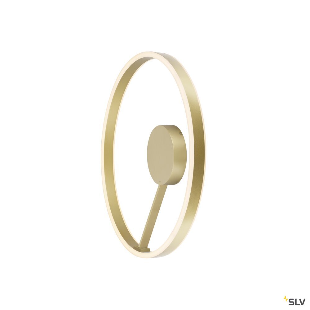 SLV ONE, wall and ceiling-mounted light, round, 2700/3000 K, 23 W, DALI, touch, 130°, brass 1008554