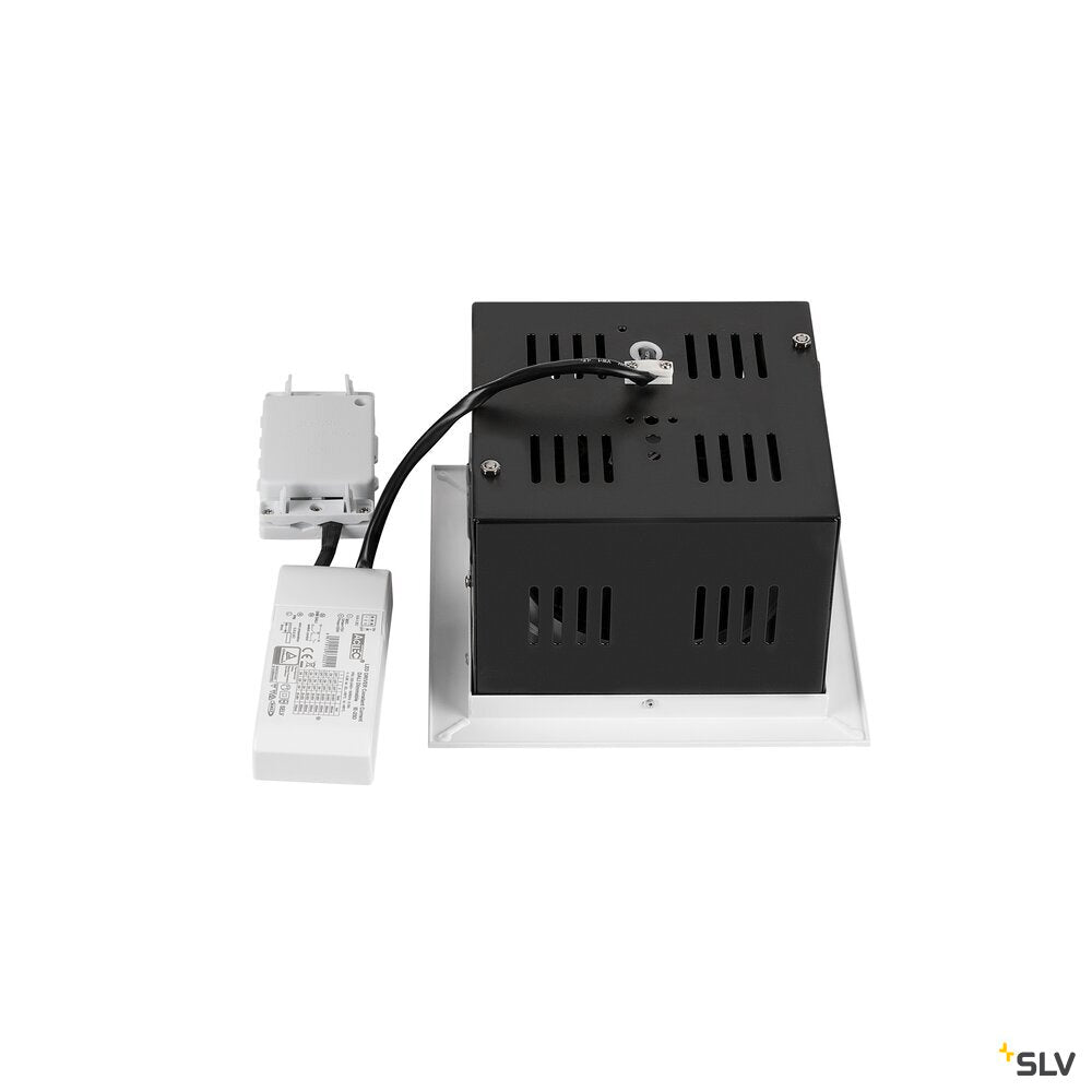 SLV KADUX, recessed ceiling light, single, 3000 K, DALI 2, touch, 30°, white 1008567