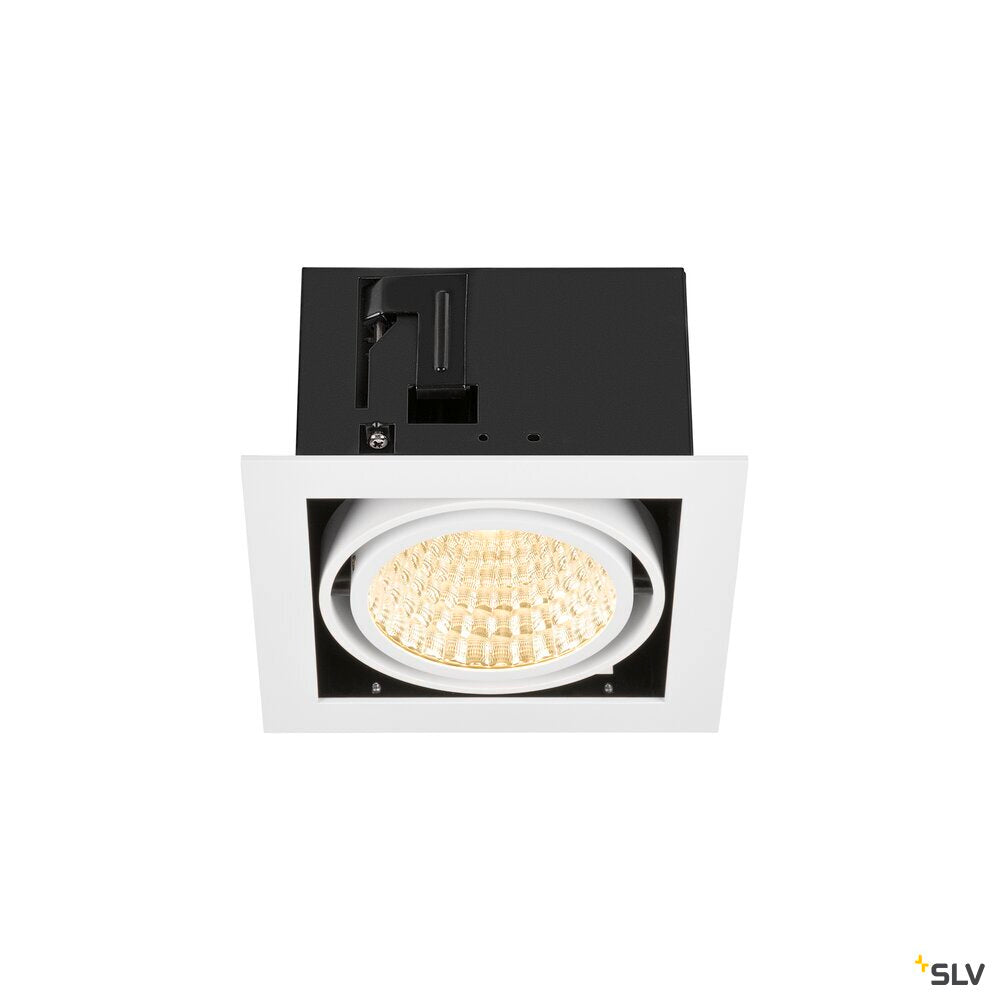 SLV KADUX, recessed ceiling light, single, 3000 K, DALI 2, touch, 30°, white 1008567