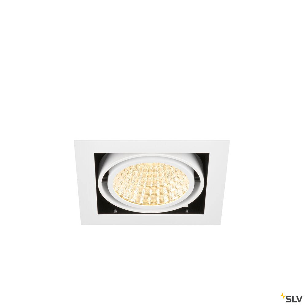 SLV KADUX, recessed ceiling light, single, 3000 K, DALI 2, touch, 30°, white 1008567