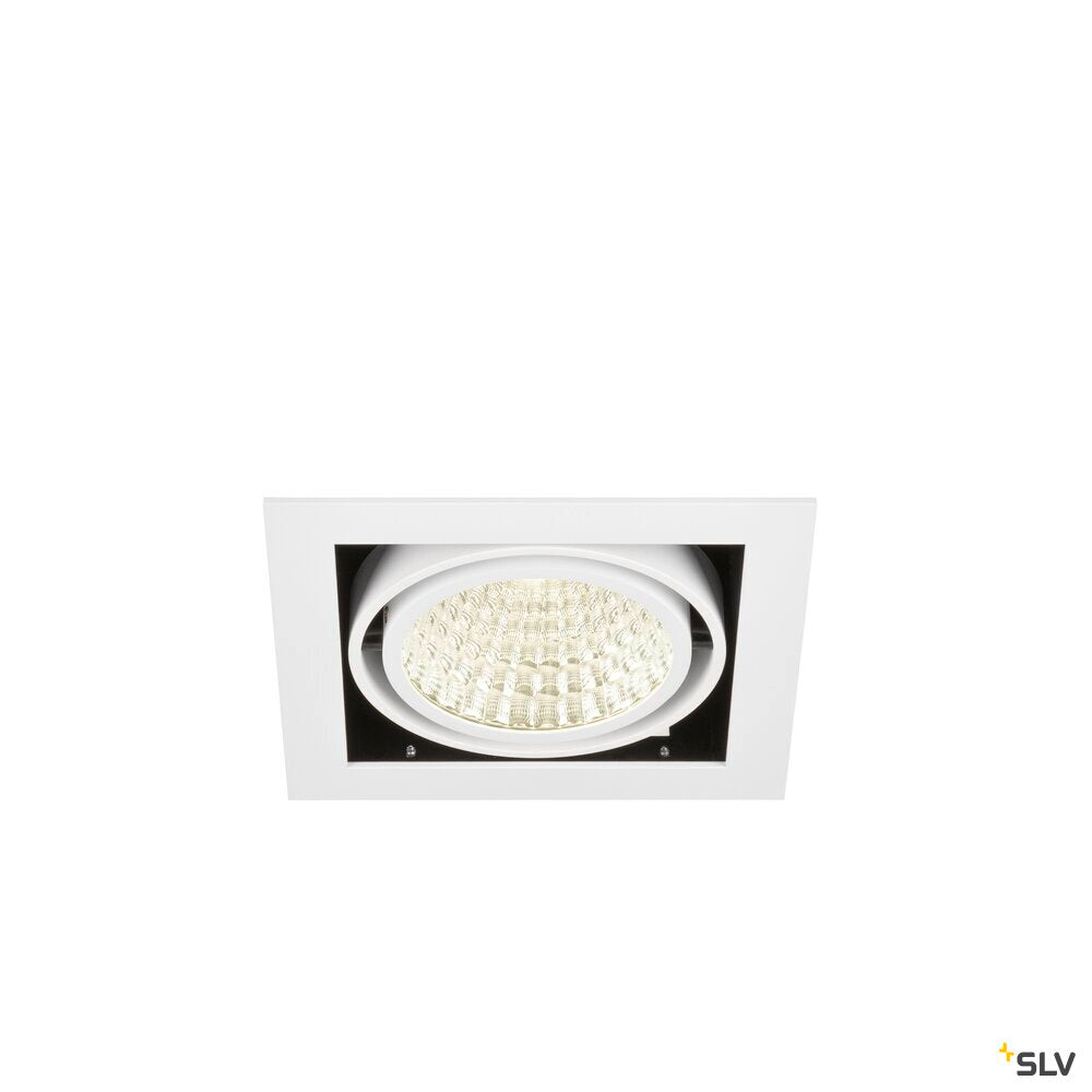 SLV KADUX, recessed ceiling light, single, 4000 K, DALI 2, touch, 30°, white 1008569