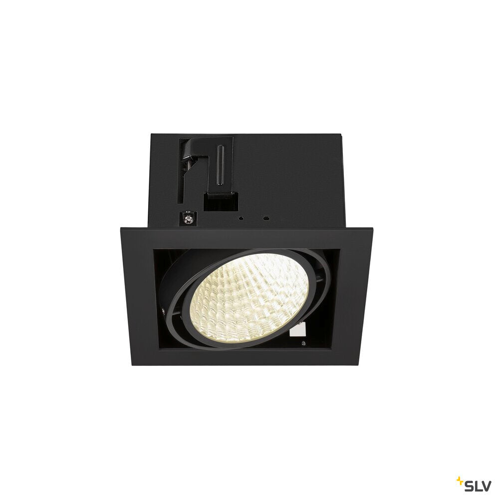 SLV KADUX, recessed ceiling light, single, 4000 K, DALI 2, touch, 30°, black 1008570