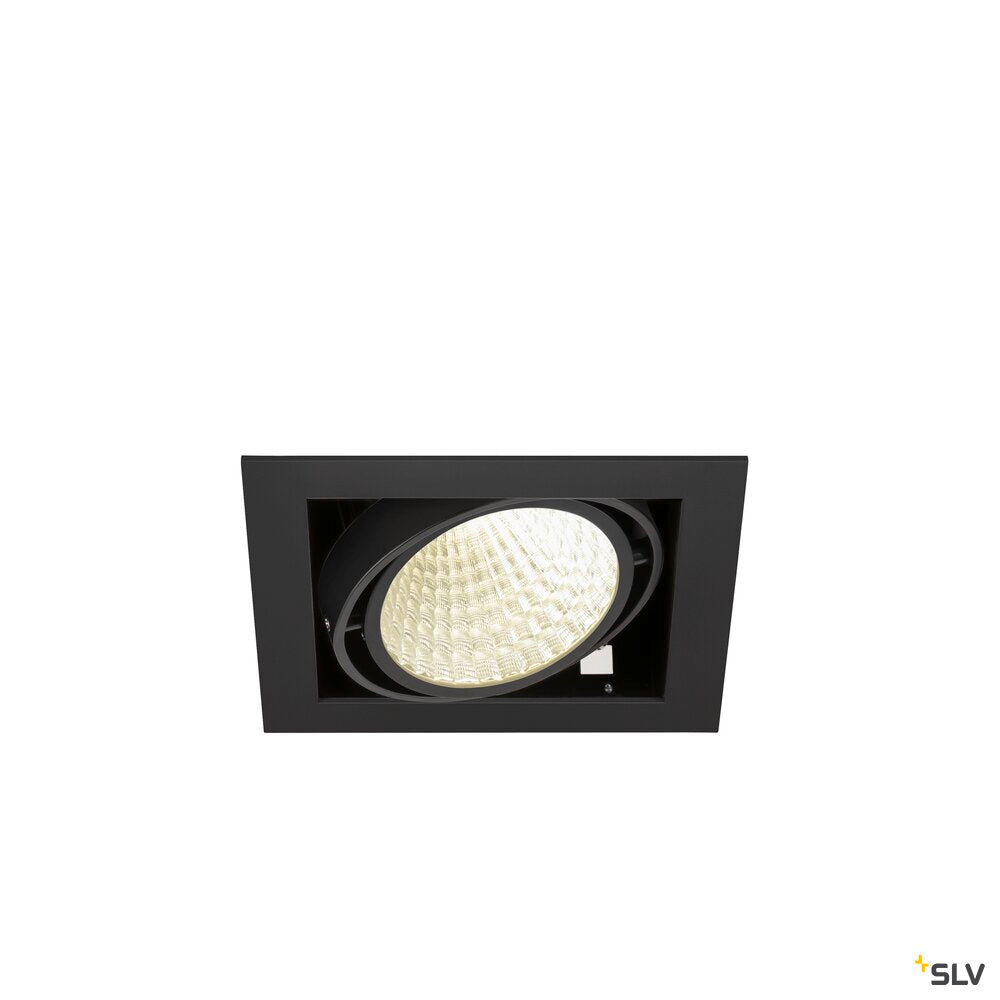 SLV KADUX, recessed ceiling light, single, 4000 K, DALI 2, touch, 30°, black 1008570
