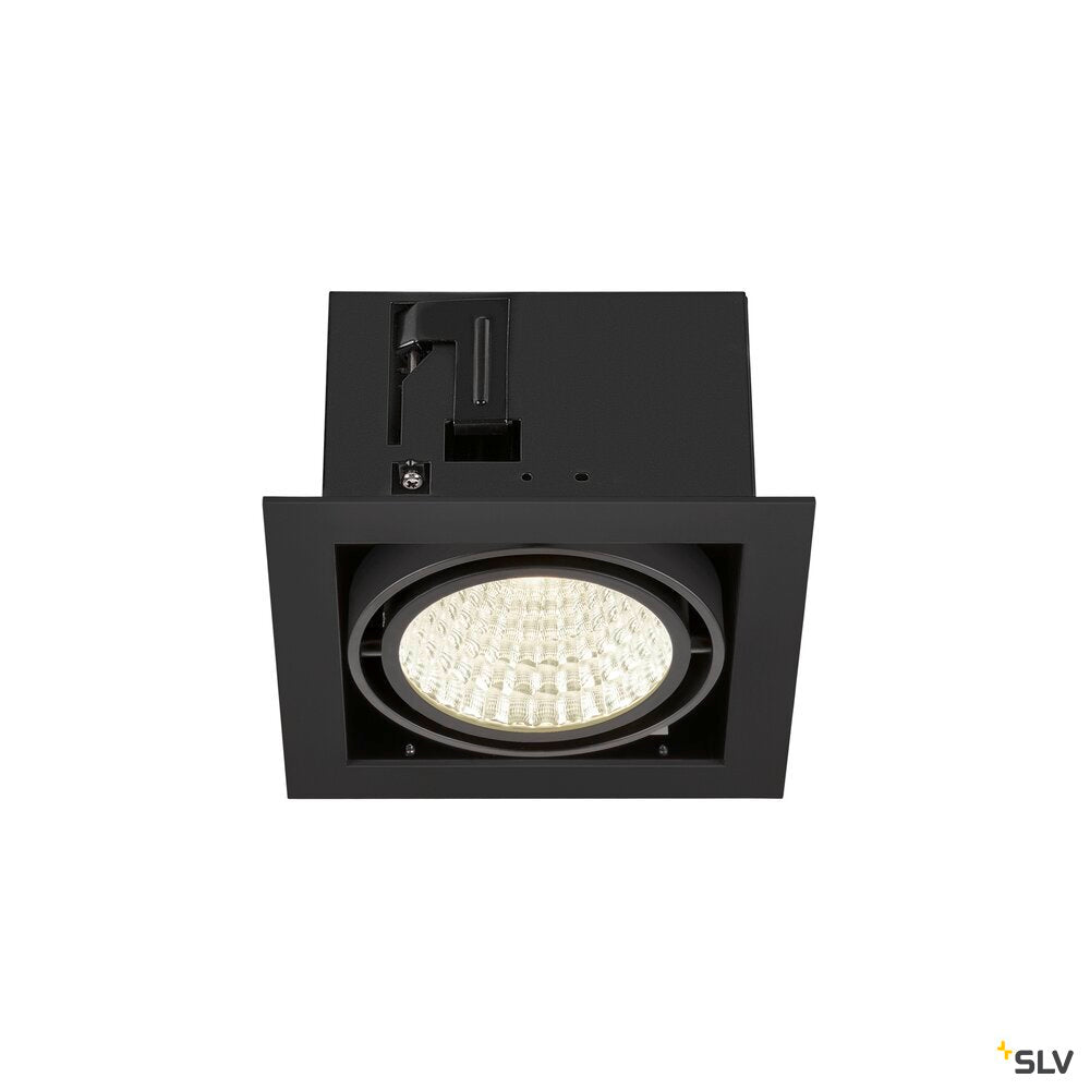 SLV KADUX, recessed ceiling light, single, 4000 K, DALI 2, touch, 30°, black 1008570