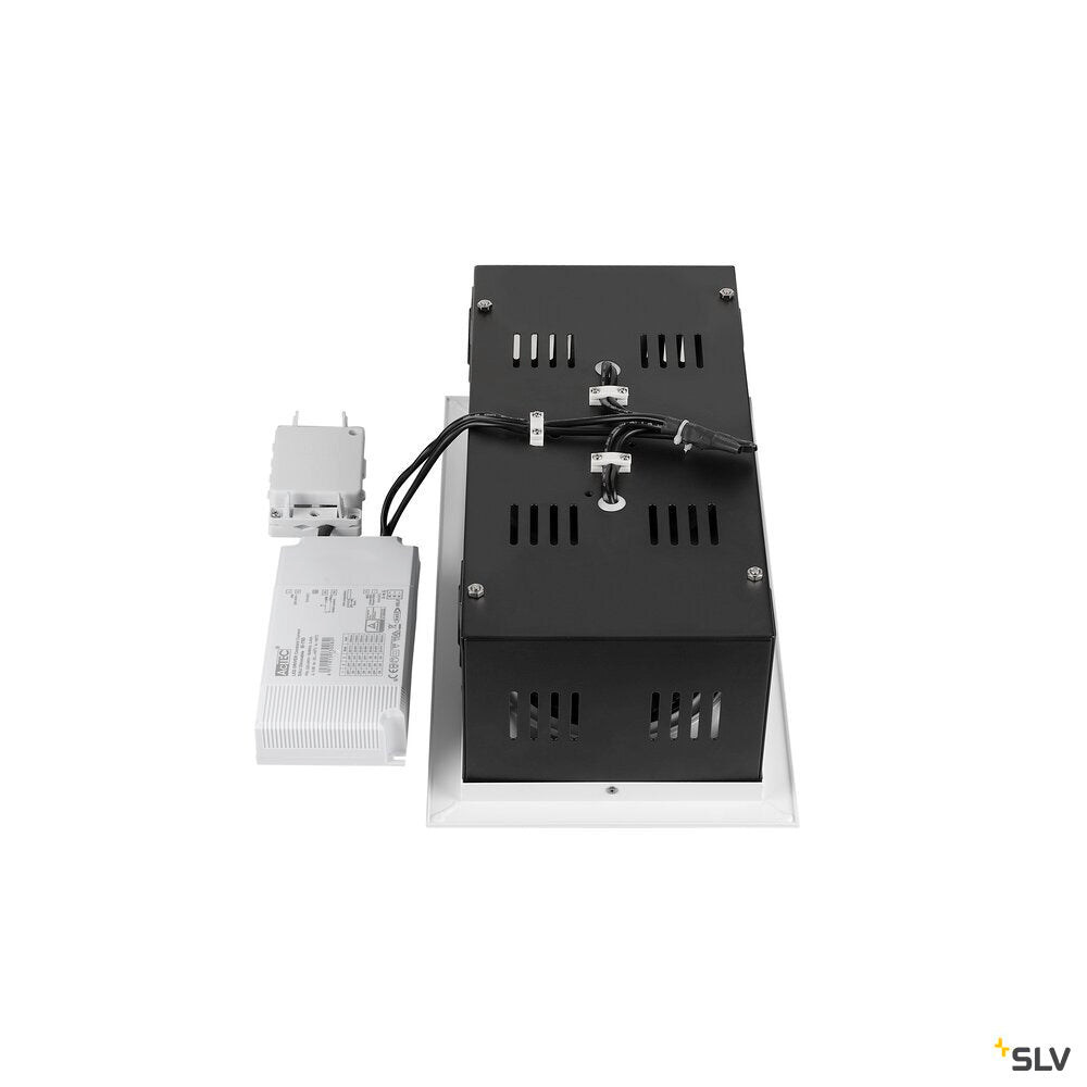 SLV KADUX, recessed ceiling light, double, 3000 K, DALI 2, touch, 30°, white 1008571