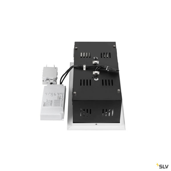 SLV KADUX, recessed ceiling light, double, 3000 K, DALI 2, touch, 30°, white 1008571