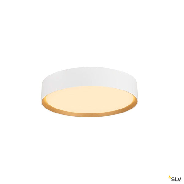 SLV DECONA 30, ceiling-mounted light, round, 2700/3000 K, 18 W, PHASE, white / gold 1008579