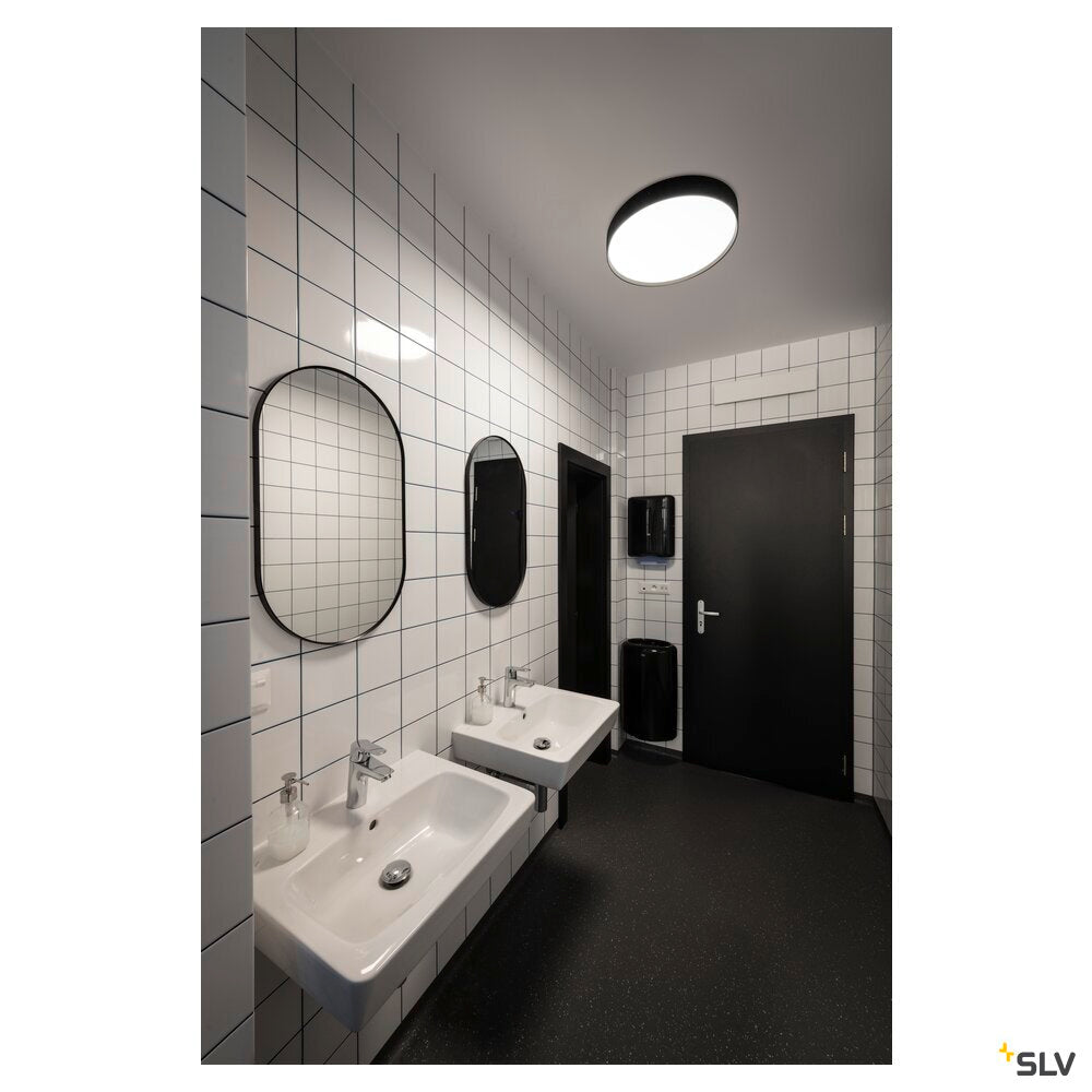 SLV DECONA 42, ceiling-mounted light, round, 2700/3000 K, 23 W, PHASE, black 1008582