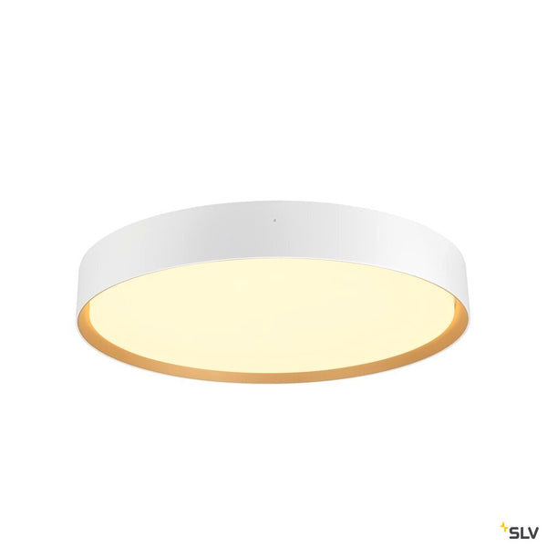 SLV DECONA 42, ceiling-mounted light, round, 2700/3000 K, 23 W, PHASE, white / gold 1008583