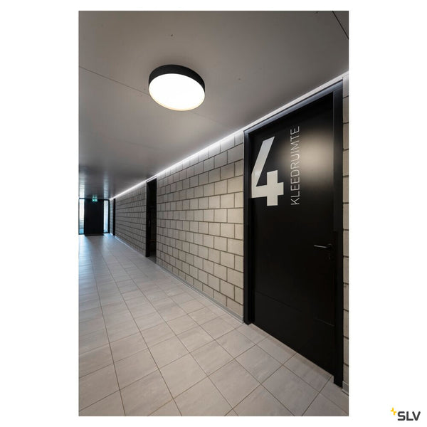 SLV DECONA 42, ceiling-mounted light, round, 2700/3000 K, 23 W, PHASE, black / gold 1008584