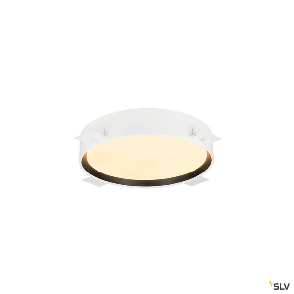 SLV DECONA 30, ceiling-mounted light, round, 2700/3000 K, 18 W, PHASE, black 1008578