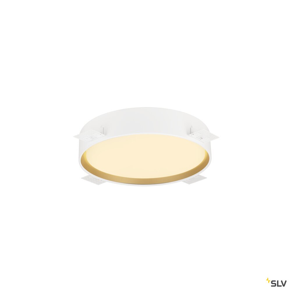 SLV DECONA 30, ceiling-mounted light, round, 2700/3000 K, 18 W, PHASE, black / gold 1008580