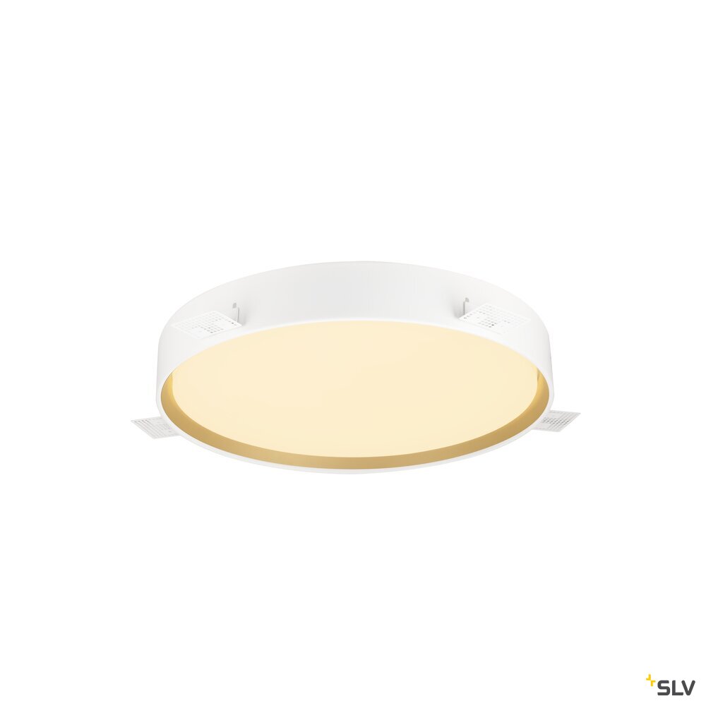 SLV DECONA 42, ceiling-mounted light, round, 2700/3000 K, 23 W, PHASE, white / gold 1008583