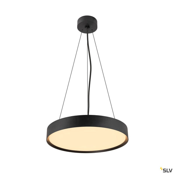SLV DECONA 42, ceiling-mounted light, round, 2700/3000 K, 23 W, PHASE, black 1008582