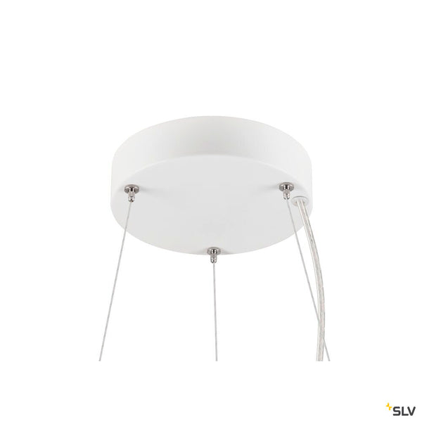 SLV MEDO® RING 60, pendant light, pendant length 300 cm, 3000/4000 K, 110°, DALI, touch, white 1008590