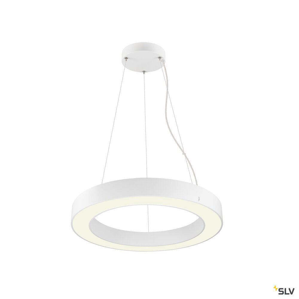 SLV MEDO® RING 60, pendant light, pendant length 300 cm, 3000/4000 K, 110°, PHASE, white 1008592