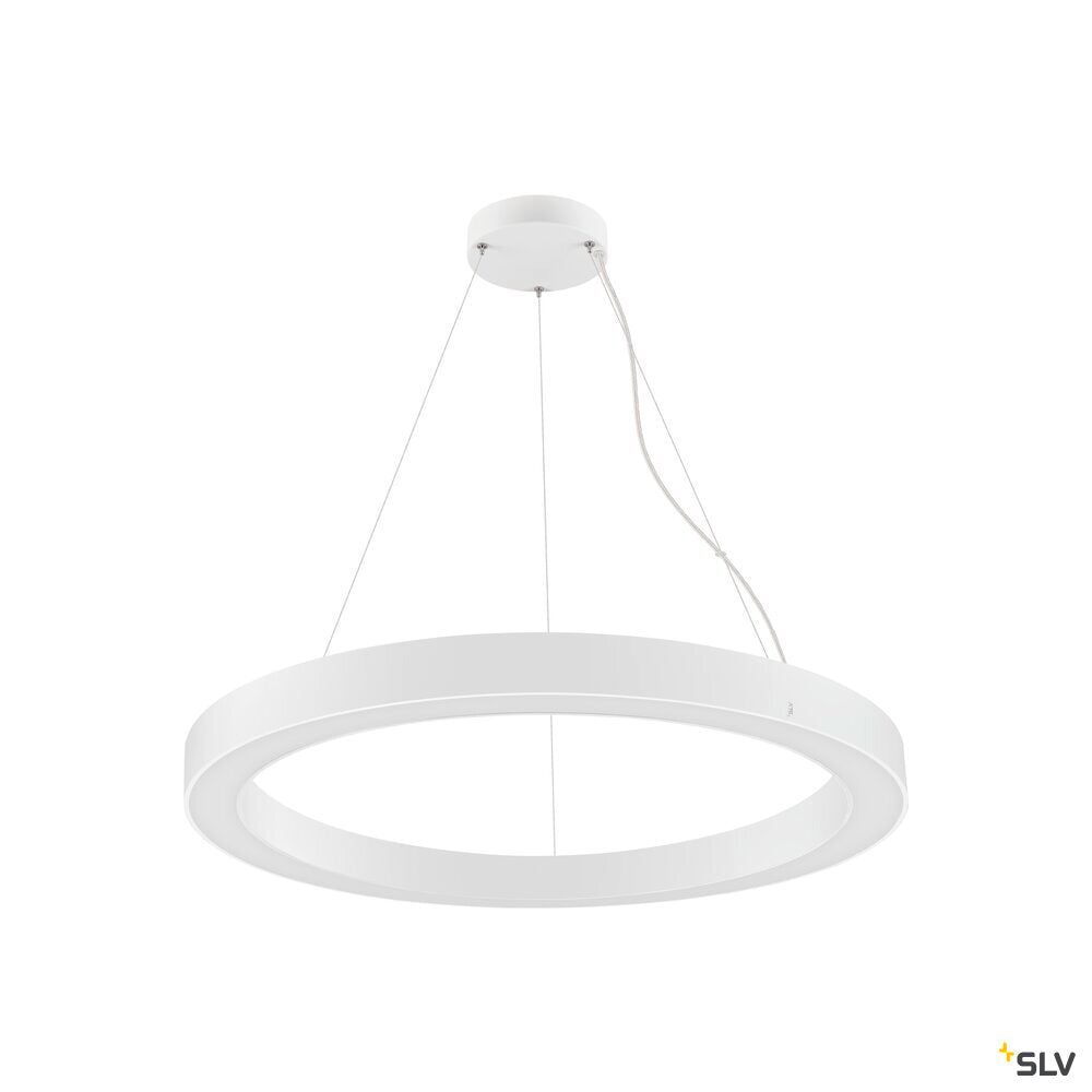 SLV MEDO® RING 90, pendant light, pendant length 300 cm, 3000/4000 K, 110°, PHASE, white 1008596