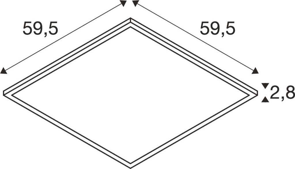 SLV PANEL C, 600 34 W 830/840 UGR  1008597