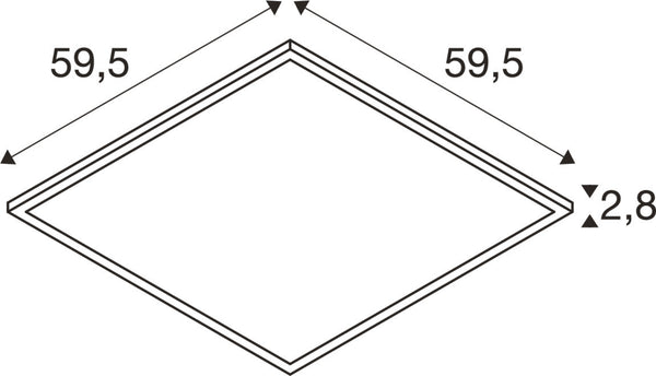 SLV PANEL C, 600 34 W 830/840 UGR  1008597