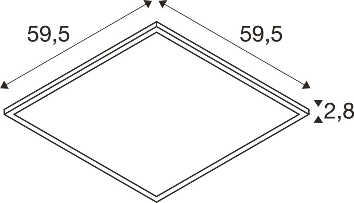 SLV PANEL C 600, 34 W 930/940 UGR 1008599