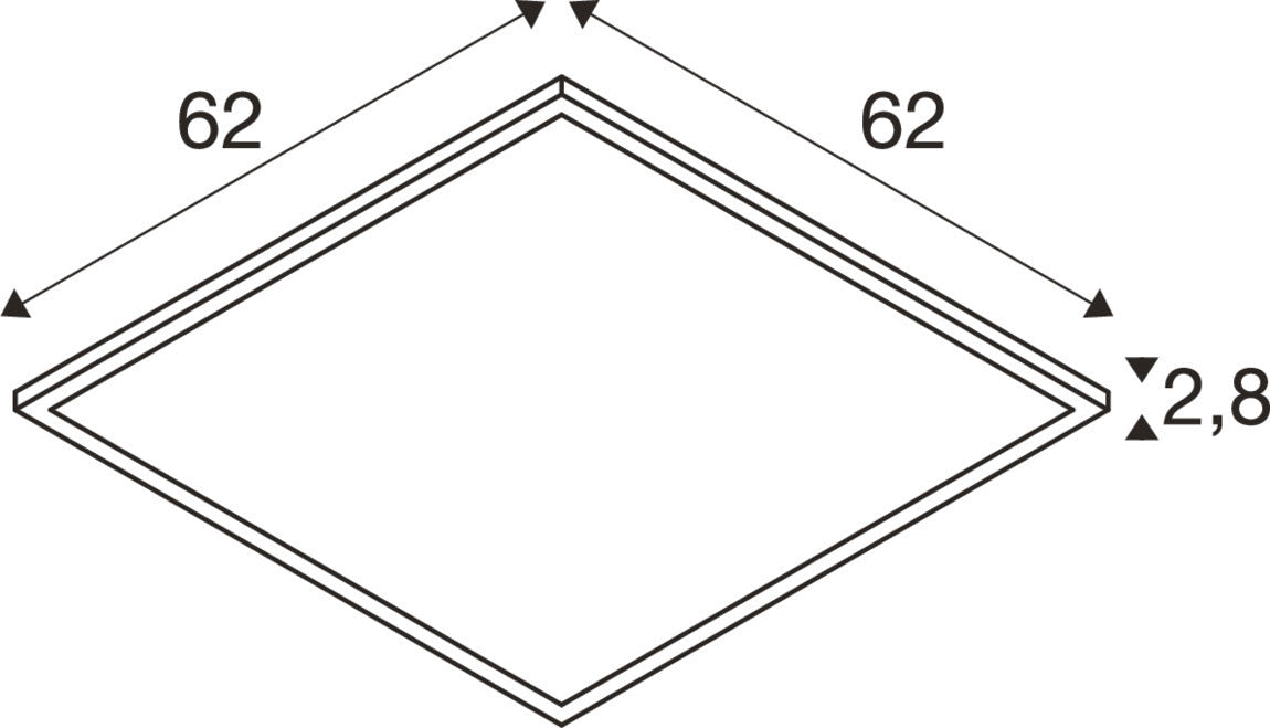 SLV PANEL C 625, 34 W 930/940 UGR 1008600