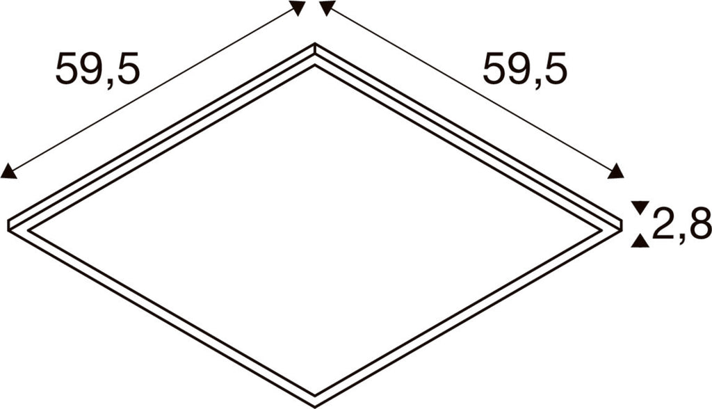 SLV PANEL C, DALI 600 34 W 830/840 UGR  1008601