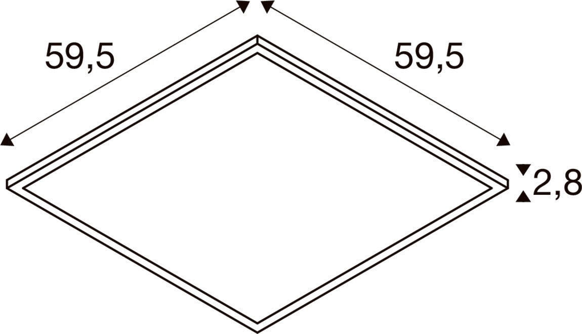 SLV PANEL C, DALI 600 34 W 830/840 UGR  1008601